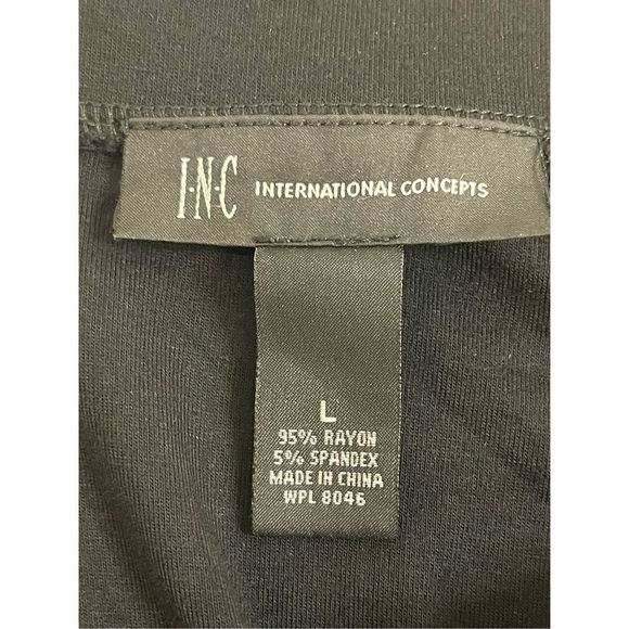 INC International Concepts women’s pencil skirt with fringe black large - Picture 5 of 5